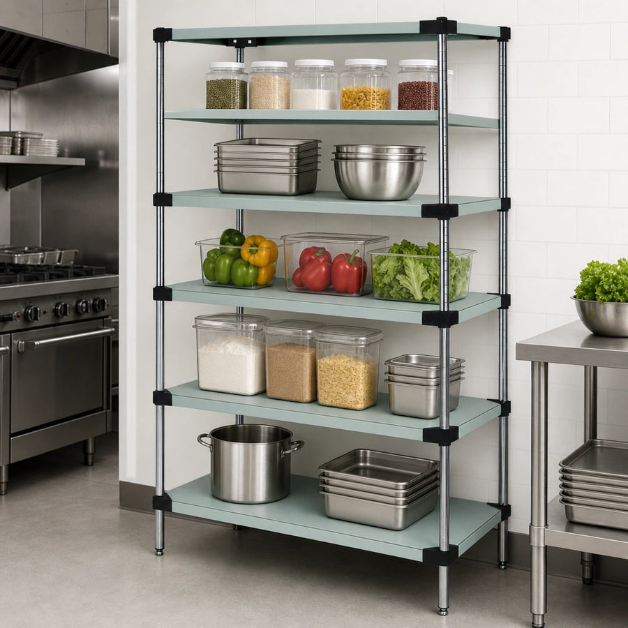 Five Solid Shelves