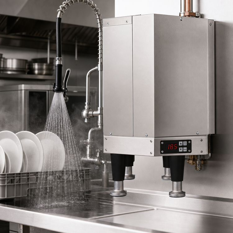 Product image #3 for Hubbell J39 Electric Booster Heater with 3-Gallon ASME Stainless Steel Tank, 9.9 kW