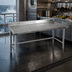Thumbnail image #3 for Eagle Spec-Master Marine Series Stainless Steel Work Table, 120 x 36 Inches, with 4-1/2-Inch Backsplash