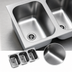 Thumbnail image #3 for Eagle Group Seamless Welded-In Three-Compartment Stainless Steel Sink, 16 x 20 x 13-1/2 Inch Bowls