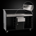 Thumbnail image #3 for Eagle Deluxe 63-Inch Indoor Portable Bar with Stainless Steel Work Surface, Ice Bin, Speed Rails, and Locking Cabinets