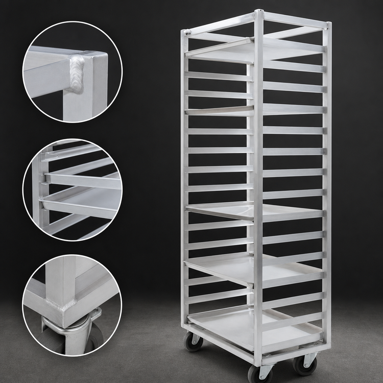 Product image #3 for Eagle Panco Mobile Front-Load Oven Rack for (20) 18 x 26-Inch Sheet Pans