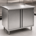 Thumbnail image #3 for Eagle Group Spec-Master 36-Inch x 30-Inch Stainless Steel Enclosed Work Table with Cabinet Base and Hinged Doors