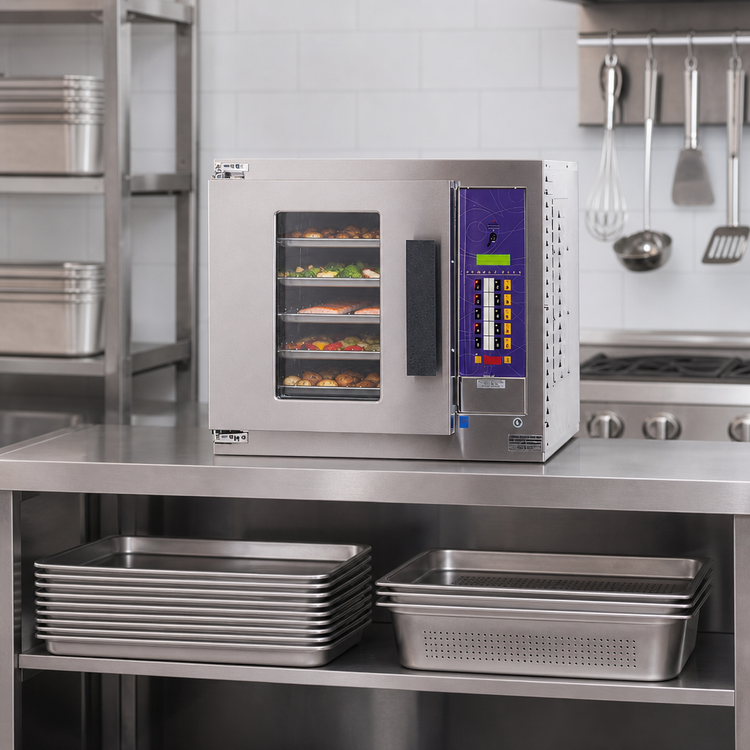 Product image #3 for Lang ECOH-PP Half-Size Single-Deck Electric Countertop Convection Oven, 5-Pan Capacity