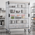 Thumbnail image #3 for Metro Super Erecta Chrome Mobile Security Cage with Sliding Doors, 52-3/4 W x 28-1/2 D x 67-15/16 H