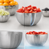 Thumbnail image #3 for Vollrath Round Double-Wall Insulated Stainless Steel Serving Bowl, 3/4 Quart