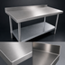 Thumbnail image #3 for John Boos Stallion Budget Stainless Steel Work Table with 1-1/2