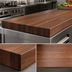 Thumbnail image #3 for Boos Block American Black Walnut Kitchen Countertop with Varnique Finish, 60 x 30 x 3 Inches