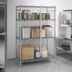 Thumbnail image #3 for Metro Super Erecta Stationary Chrome Plated Wire Security Cage, 50-1/2