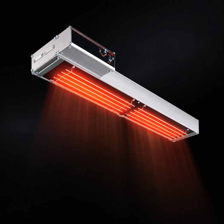 Product image #3 for Hatco Glo-Ray High Watt Dual Infra-Black Strip Heater, 30-Inch, Unlighted, Aluminum, 1320 Watt