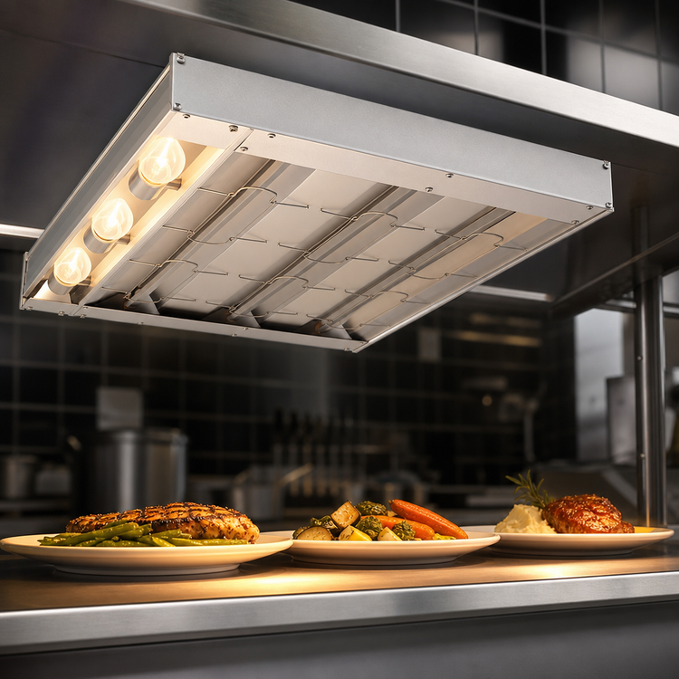 Product image #3 for Hatco Glo-Ray 24-Inch Lighted Infrared Strip Heater, 770-Watt, Aluminum