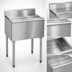 Thumbnail image #3 for Eagle Group 1800 Series B2IC-16D-18 Underbar Ice Chest, 16-Inch Deep, 73 lb. Capacity, 24 x 20 Inches, No Cold Plate