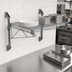 Thumbnail image #3 for Quantum Wall-Mount Cantilever Single Shelf Wire Shelving Unit, 24 x 18 Inches, Gray Epoxy