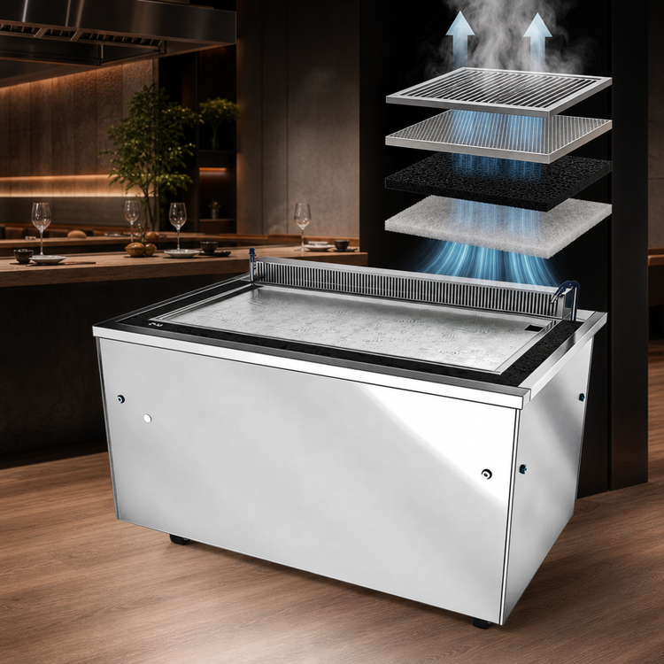 Product image #3 for Evo EVent 48E Full Metal Surround 48 Inch Electric Ventless Cooking Station