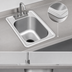 Thumbnail image #3 for Eagle Group Self-Rimming Drop-In Sink with Faucet and Basket Drain, 1-Compartment 18