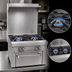 Thumbnail image #3 for Southbend Platinum 18-Inch Heavy Duty Gas Modular Countertop Range with 2 Open Burners