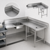 Thumbnail image #3 for Eagle Group Corner Soiled Dishtable with Pre-Rinse Sink, 72
