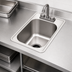 Thumbnail image #3 for Eagle Group Self-Rimming Drop-In Sink, 1-Compartment, 16 x 20 x 8 Inch Bowl, Deck-Mount Faucet