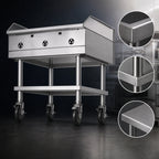 Thumbnail image #3 for Southbend (Middleby) HDCS-24 24-Inch Stainless Steel Equipment Stand with Open Base and Undershelf