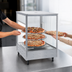Thumbnail image #3 for Nemco Pass-Thru Countertop Pizza Merchandiser Hot Food Display, 3-Tier Rotating Rack