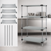 Thumbnail image #3 for Quantum 30 x 18 x 54-Inch 304 Stainless Steel Solid Shelving Starter Kit with 4 Shelves and 4 Posts