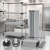 Thumbnail image #3 for Quantum 4-Shelf Solid Stainless Steel Shelving Starter Kit, 42 x 14 x 63 Inches