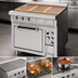 Thumbnail image #4 for 36 Inch Electric Heavy Duty Range with Standard Oven Base and 3 Hot Tops