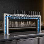 Thumbnail image #3 for Perlick Corporation 4009-12B Pass-Thru Glycol-Cooled Draft Beer Tower, Countertop, 12 Faucets, Polished Chrome, Dual Column