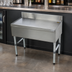 Thumbnail image #3 for Advance Tabco Underbar Basics Free-Standing Stainless Steel Bar Type Drainboard with 4-Inch Backsplash, 30 Inch W x 18 Inch D