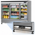 Thumbnail image #3 for Turbo Air Super Deluxe 3-Section Self-Contained Glass Door Reach-In Refrigerator, Bottom Mount, 67.02 Cu. Ft.