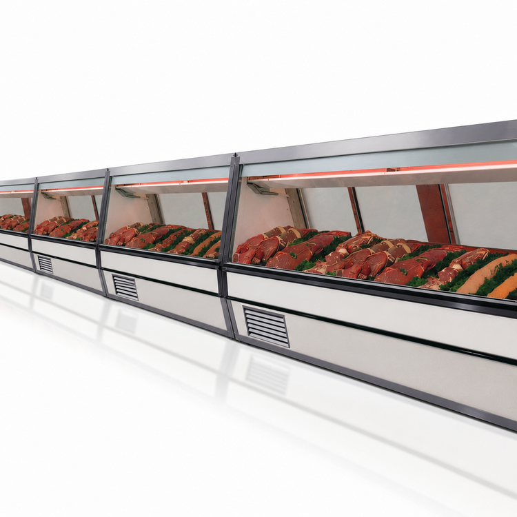 Product image #3 for Howard-McCray 40E Series 12-Foot Self-Contained Endless Red Meat Service Case with LED Lighting, White