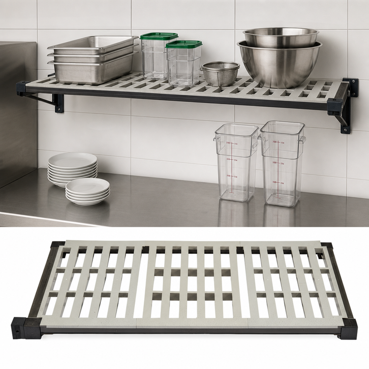 Product image #3 for Cambro Camshelving Elevation 24 Inch x 30 Inch Wall-Mounted Vented Shelf Kit