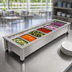 Thumbnail image #3 for Dinex DineXpress Slimline Ice-Cooled Cold Food Counter, 2 x 12 x 20 Pan Capacity