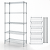 Thumbnail image #3 for Quantum 24-Inch x 24-Inch x 54-Inch Stationary Wire Shelving Starter Kit with 5 Shelves, 304 Stainless Steel