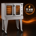 Thumbnail image #3 for Southbend Platinum Bakery-Depth Single Deck Electric Convection Oven, 11 kW, Standard Controls, Dependent Doors