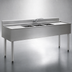 Thumbnail image #3 for Eagle 2200 Series Four-Compartment Underbar Sink Unit with Left and Right Drainboards, 96-Inch, 304 Stainless Steel