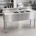 Thumbnail image #3 for Eagle Group 2200 Series 60-Inch Three-Compartment Underbar Sink Unit with Left Drainboard