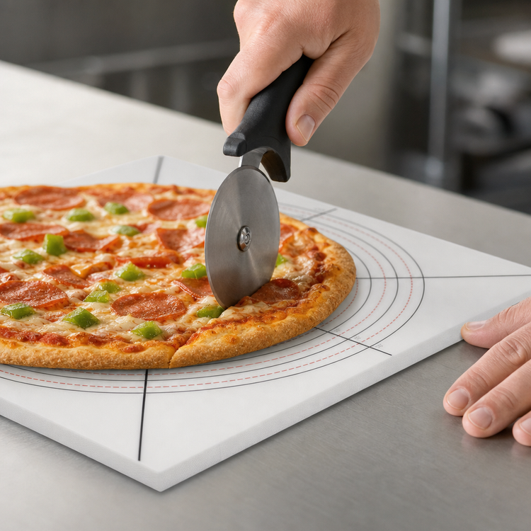 Product image #3 for American Metalcraft Non-Slip Square Pizza Cutting Mat, 22 x 22 x 1/8 Inch