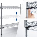Thumbnail image #3 for Metro Super Erecta A1442NS Super Adjustable Wire Shelf, 42 in W x 14 in D, Stainless Steel Finish