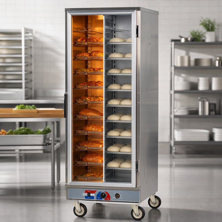 Product image #3 for Metro C5 E-Series Mobile Full-Height Heated Holding & Proofing Cabinet, Non-Insulated, Clear Polycarbonate Door, 120V