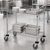 Thumbnail image #3 for Quantum Gray Epoxy Wire Utility Cart, 36 x 24 x 37.5, 2 Shelves, 1200 lb Capacity