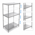 Thumbnail image #3 for John Boos 30 Inch Wide x 18 Inch Deep x 60 Inch High Stationary Dry Storage Shelving Unit with 3 Adjustable Stainless Steel Shelves