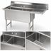 Thumbnail image #3 for Advance Tabco Special Value Series 2-Compartment Fabricated Sink with 18-Inch Right-Hand Drainboard and 24 x 24 x 14-Inch Bowls