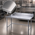 Thumbnail image #3 for Advance Tabco TKSS-3612 144 Inch x 36 Inch 14 Gauge 304 Stainless Steel Work Table with 5 Inch Backsplash