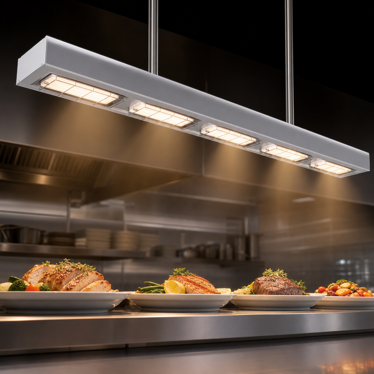 Product image #3 for Hatco Ultra-Glo 24-Inch Lighted Double Ceramic Infrared Strip Heater