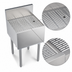 Thumbnail image #3 for Krowne Royal Series Freestanding Underbar Drainboard, Stainless Steel, 18 x 19 Inches, 1-Inch Drain