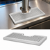 Thumbnail image #3 for 18 Inch x 9 Inch Surface Mount Stainless Steel Drip Tray Trough with Perforated Screen and 1/2 Inch Drain