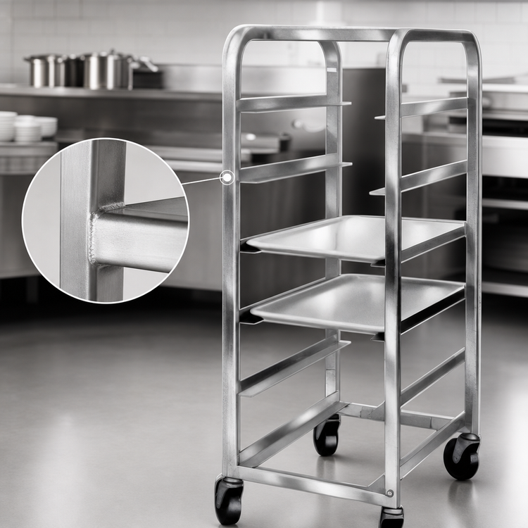 Product image #3 for Channel Manufacturing 524SP All-Welded Stainless Steel End-Load Platter Rack for 18-Inch Platters