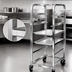 Thumbnail image #3 for Channel Manufacturing 524SP All-Welded Stainless Steel End-Load Platter Rack for 18-Inch Platters