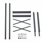 Thumbnail image #3 for Metro SmartLever SM761860-KIT Cantilever Shelving Starter Kit, Stationary Epoxy-Coated Steel, for 60"W x 18"D Shelves